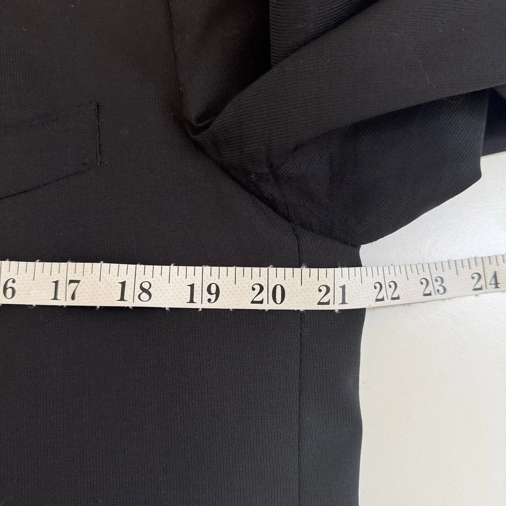 Massimo Dutti Wool‎ Blazer Sport Coat Black Size 44 2-Button Double Vented